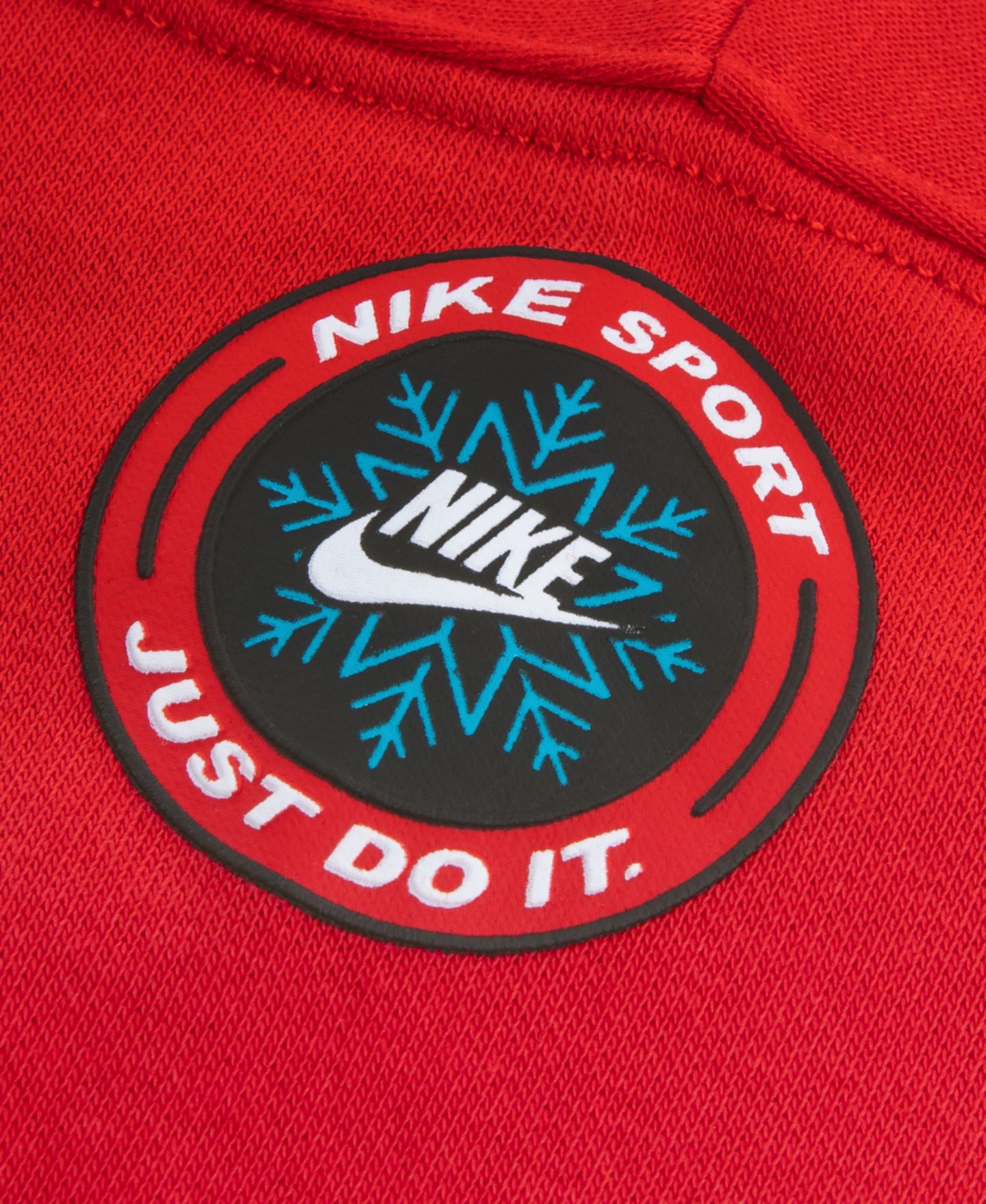 Nike Toddler Boys' 2T-4T Snow Motion Long-Sleeve Crewneck Fleece Top and Pants, 2-Piece Set, цвет: Чёрный / Красный — фото 3