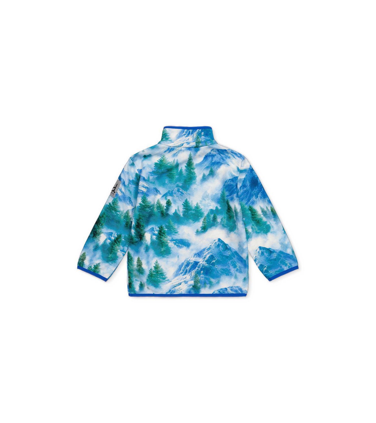 Boys' 4-20 Half-Zip Pullover Plush Mountain-Print Fleece Jacket