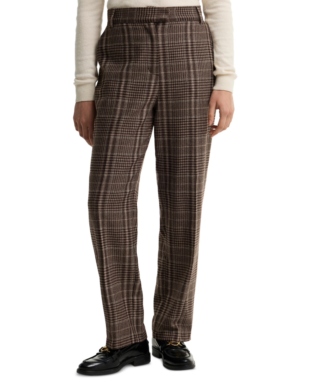 Barbour Women's Amryn High-Waisted Straight-Leg Trousers