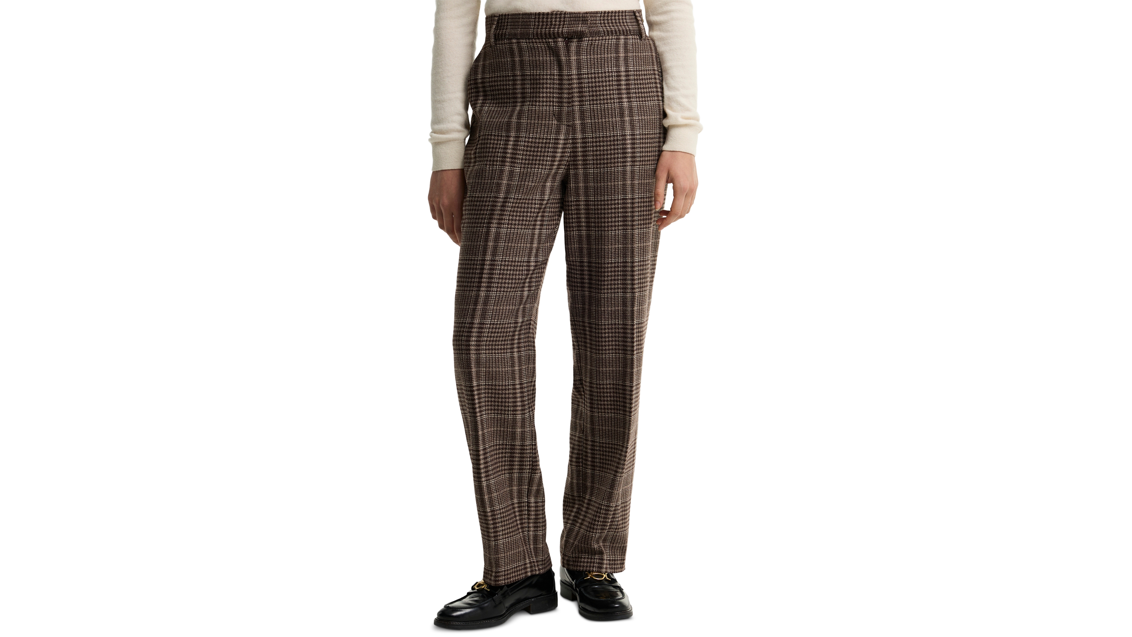 Barbour Women's Amryn High-Waisted Straight-Leg Trousers