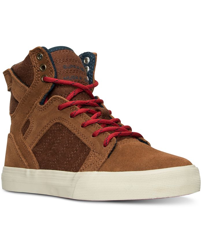 SUPRA Big Boys' Skytop Suede High-Top Casual Sneakers Finish Line Reviews - Finish Line Kids' Shoes - Kids - Macy's