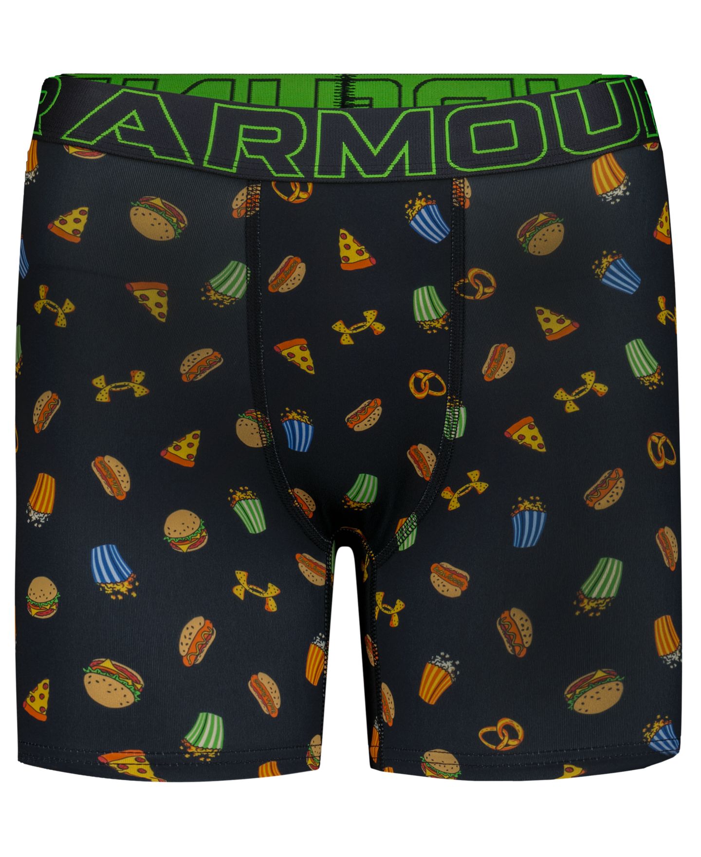 Трусы-боксеры Tech, 3 шт. — Under Armour, цвет: Чёрный / Зелёный — фото 4