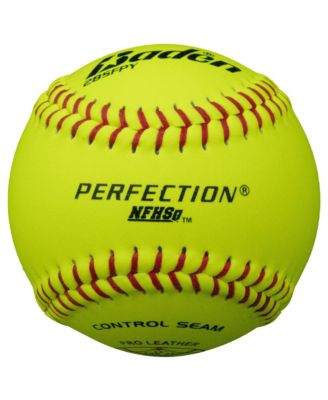 Baden Perfection Game Fastpitch Softballs | NFHS Approved 12" Ball | Pro Leather Softballs for Fastpitch Play