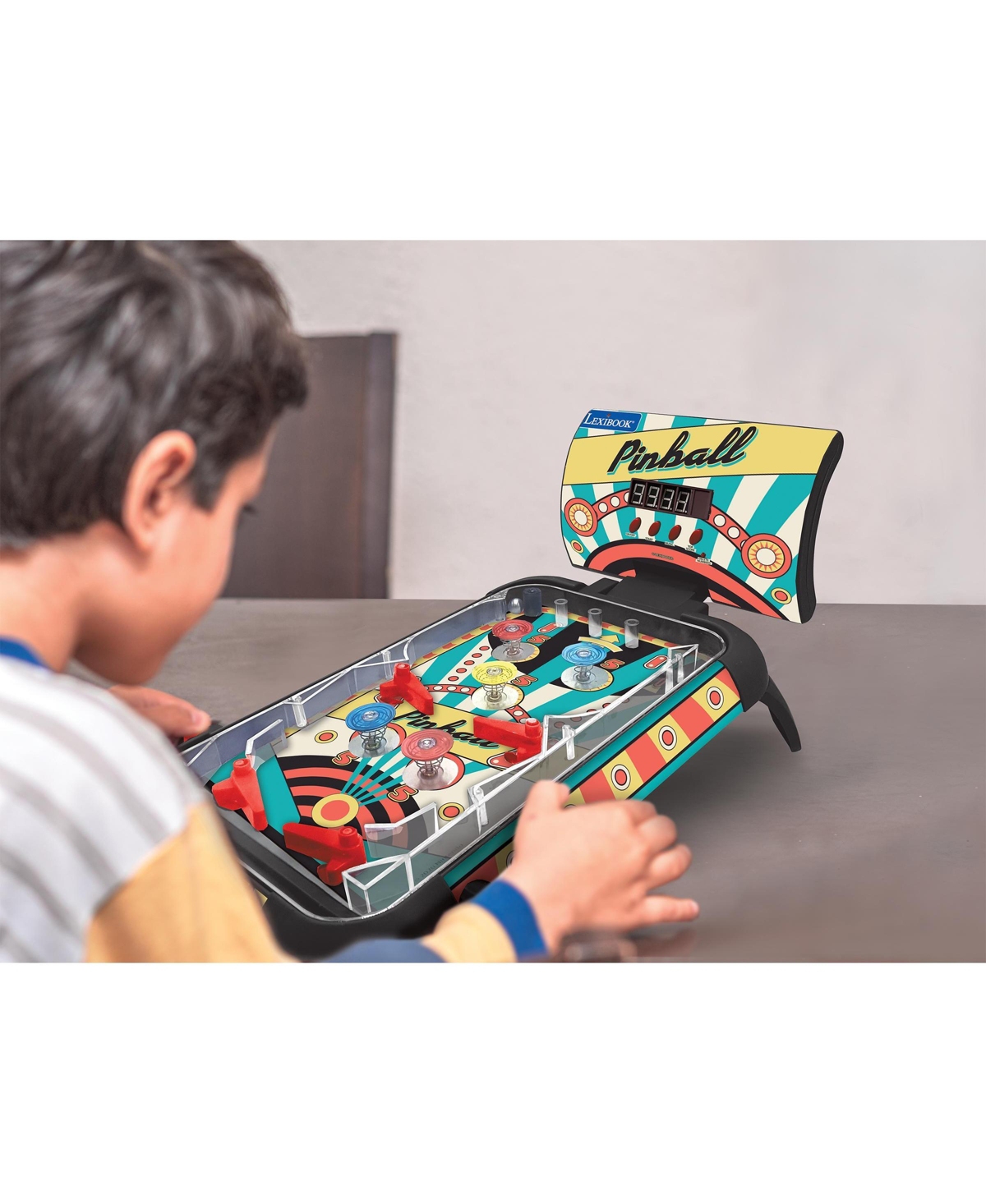 Lexibook Table electronic pinball, Action and reflex game for children and family, Lcd screen