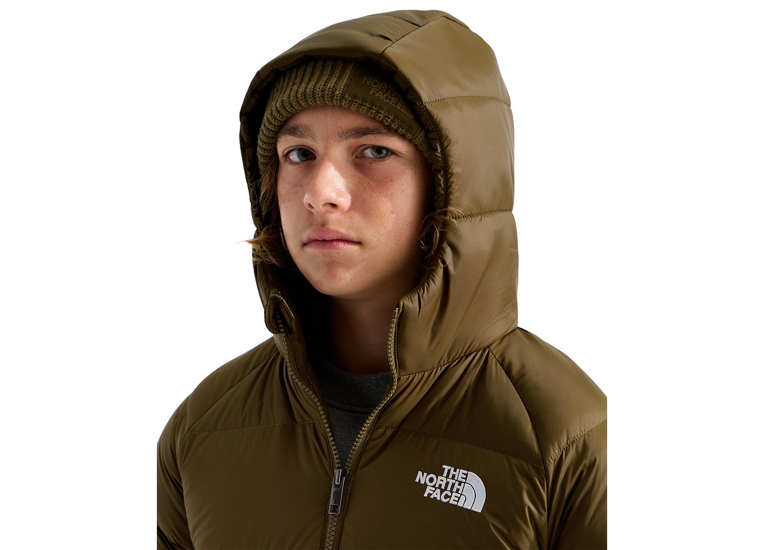 Boys' 8-20 Hydrenalite™ Hooded 600 Fill Down Jacket