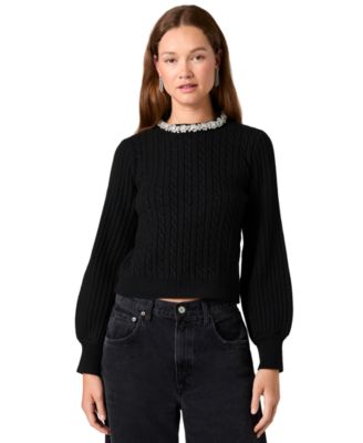 Women's Avea Cable-Knit Crewneck Sweater