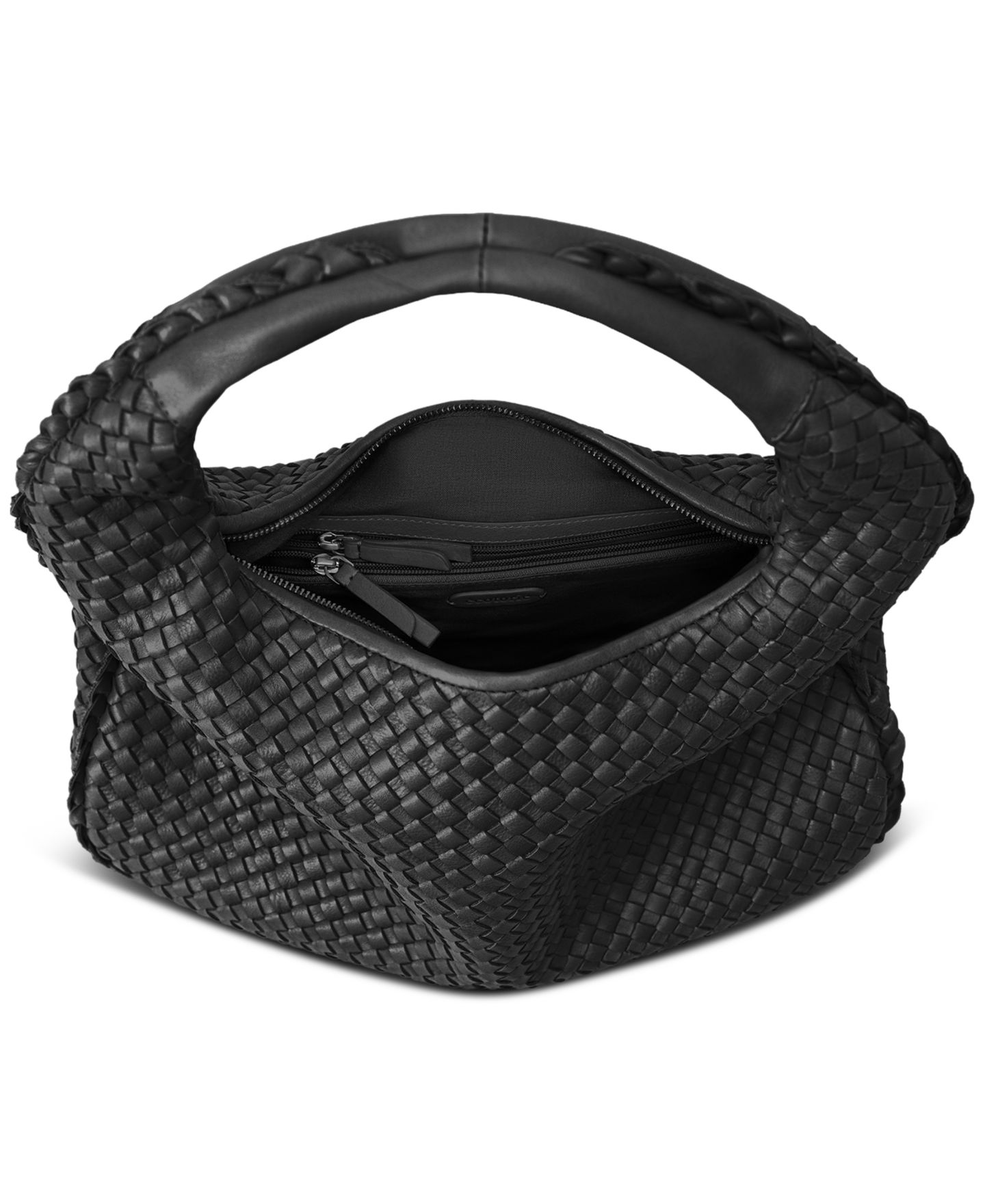 Женская сумка Ecotorie San Angelo Leather Hobo, цвет: Чёрный — фото 4