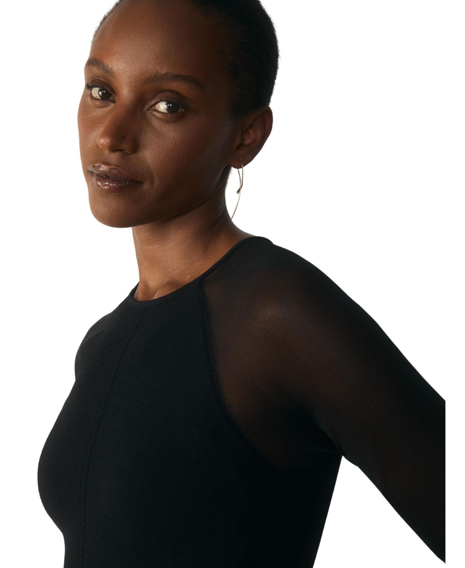 Women's Sculpted Stretch-Knit Midi Dress