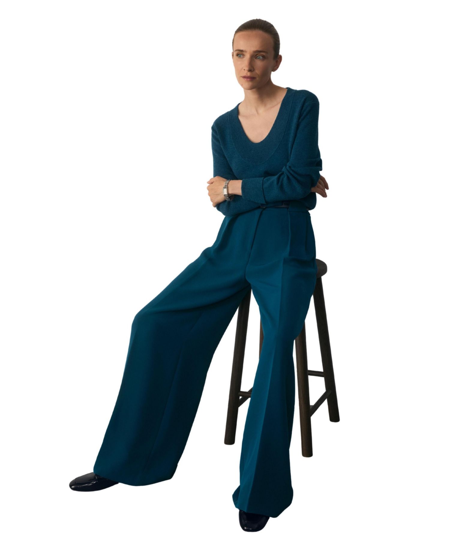 Women's High Rise Palazzo Trousers