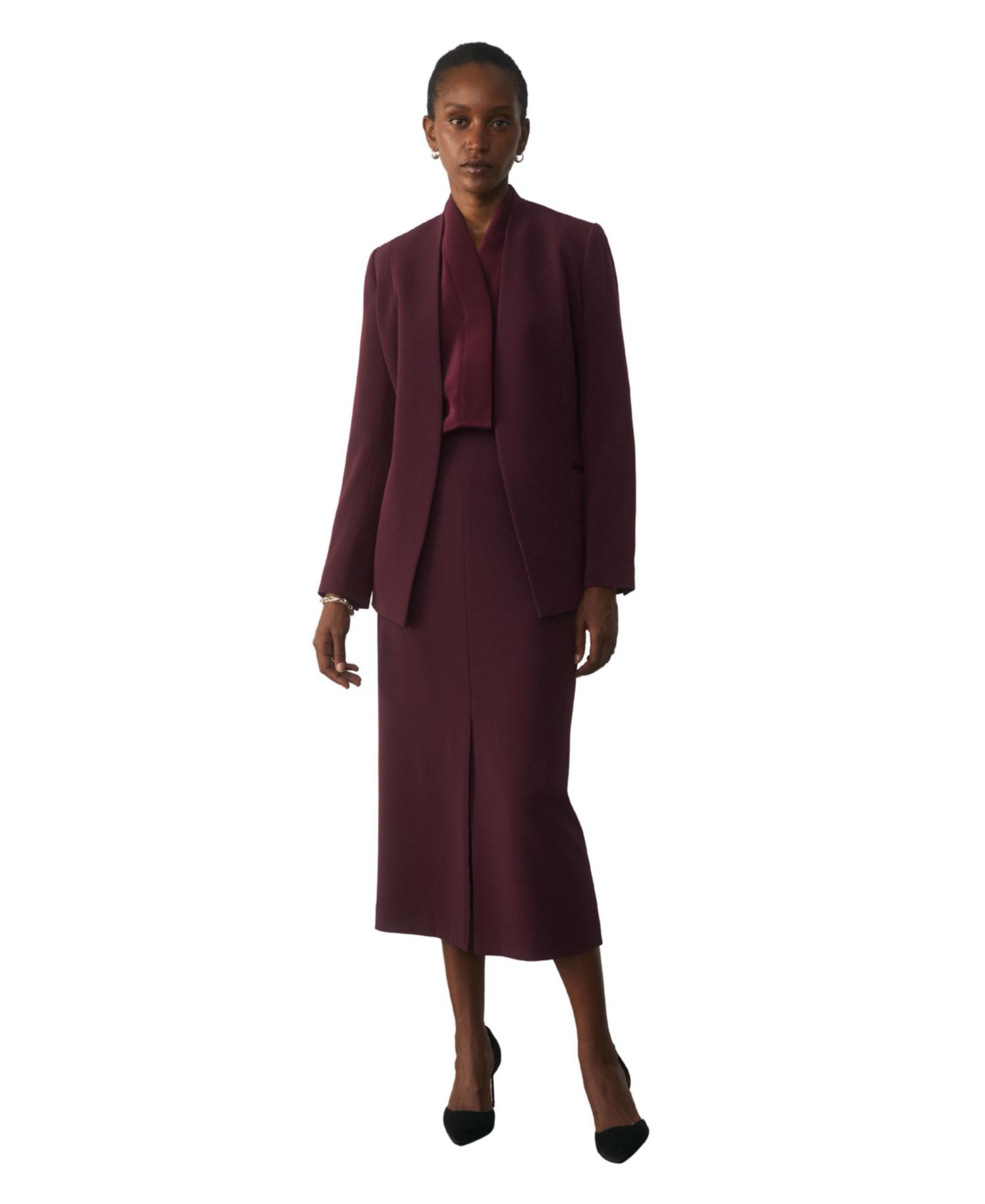 Women's Oliena High-Waisted Midi Pencil Skirt