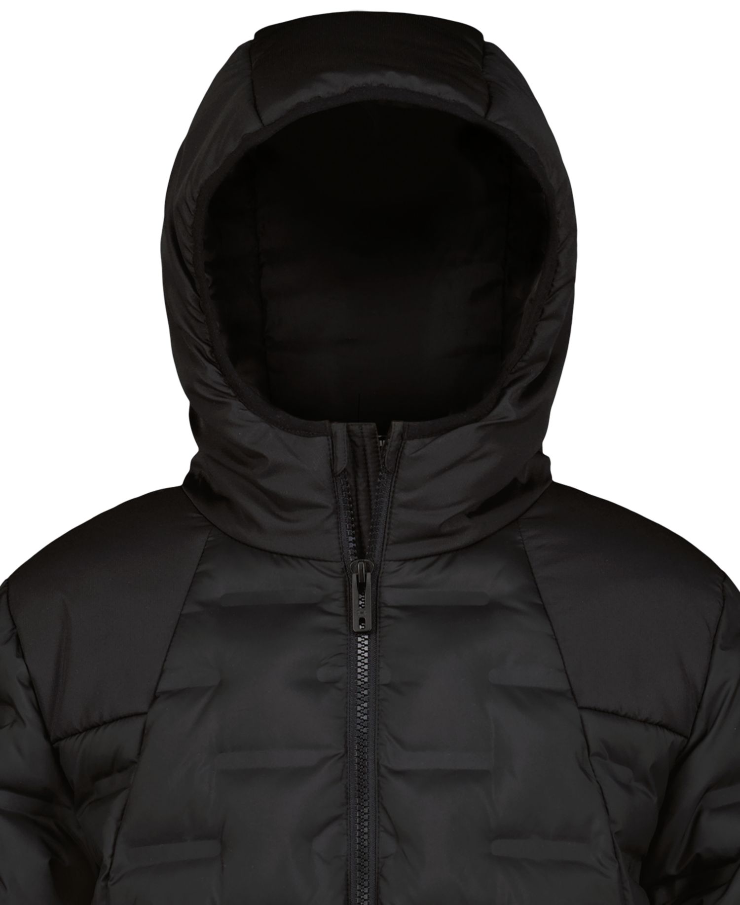 Boys' 8-20 Solid Blue Full-Zip Puffer Hooded Jacket