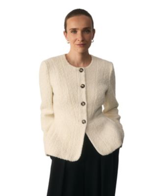 Women's Sunbury Boucle Collarless Blazer