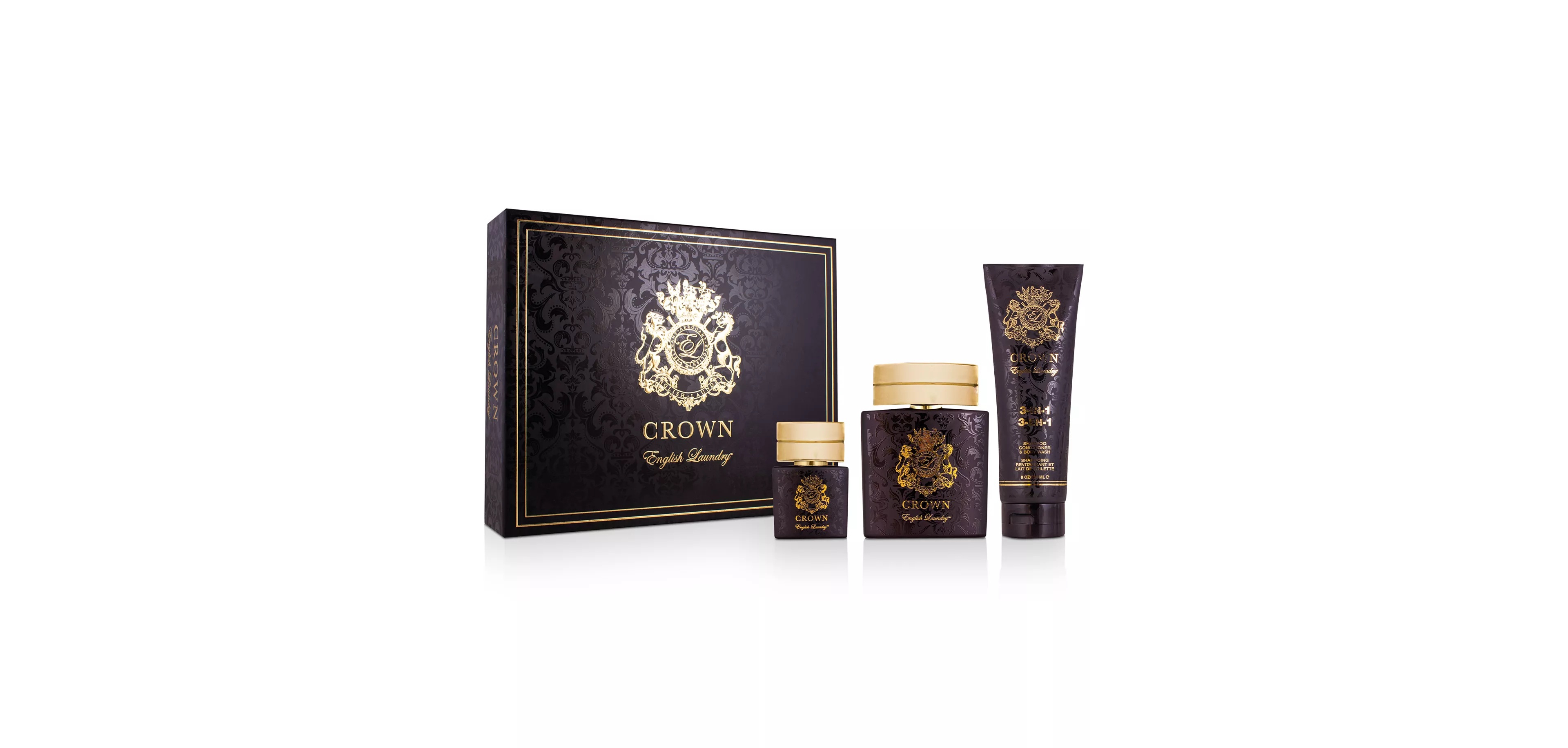 English Laundry Men's 3 Piece Crown Eau de Parfum Gift Set