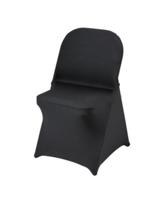 100 Pack   Spandex Folding Chair Covers for Wedding Events