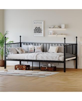  Sturdy  Metal Bed Frame with Posts
