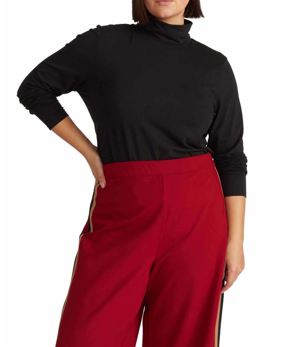 Universal Standard Plus Size Close Fit Turtleneck - Black