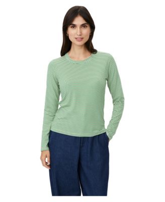 Women's Daritha Long-Sleeve Striped Crewneck T-Shirt