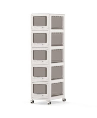 Drawer Rolling Storage Organizer Cart with Locking Wheels