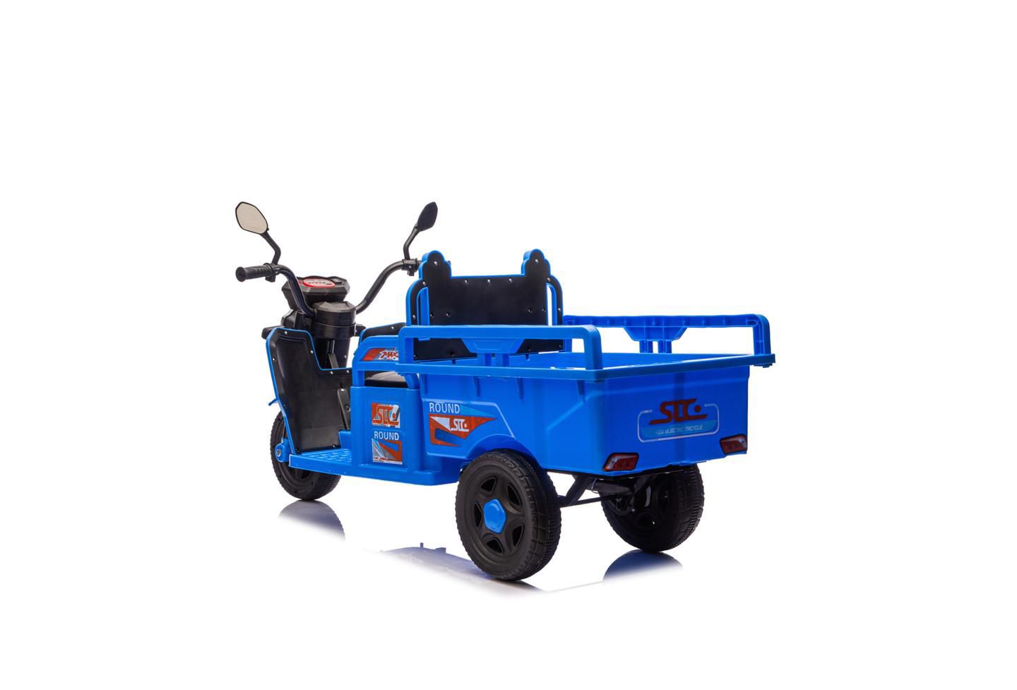 Детская игрушка YOBTOP Kids Ride-On Electric Cargo Truck with LED Lights, 110 lbs. Capacity, Ages 3–6, цвет: Синий — фото 6