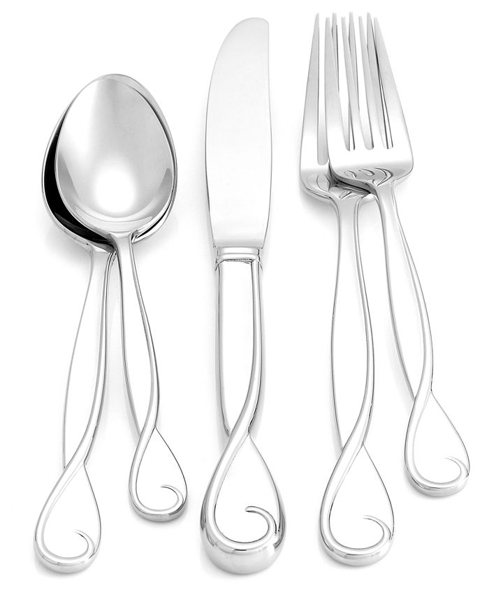 kate spade new york Belle Boulevard Stainless Flatware Collection & Reviews  - Flatware - Dining - Macy's
