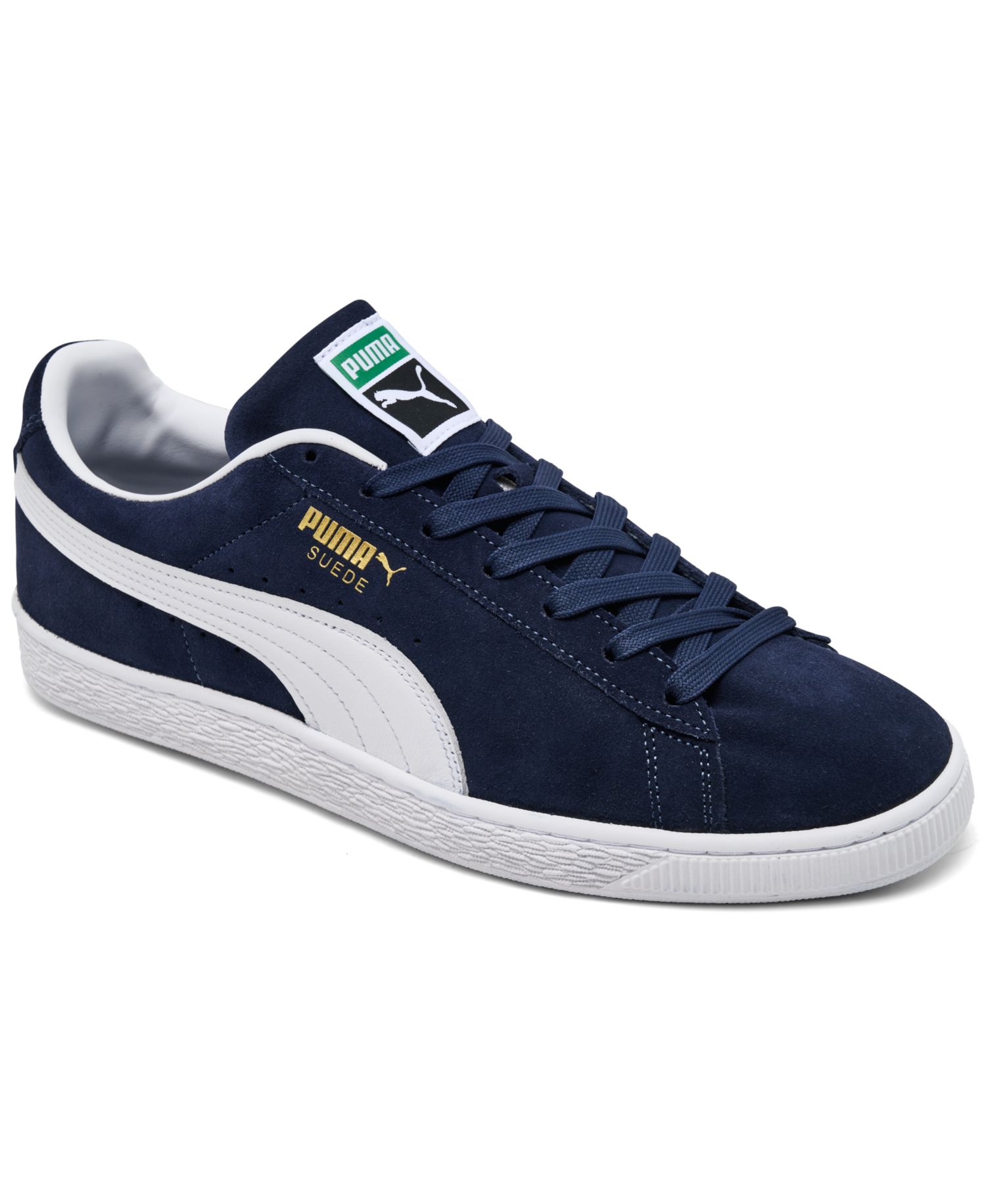 Men's Suede Classic Retro Low-Top Sneakers from Finish Line