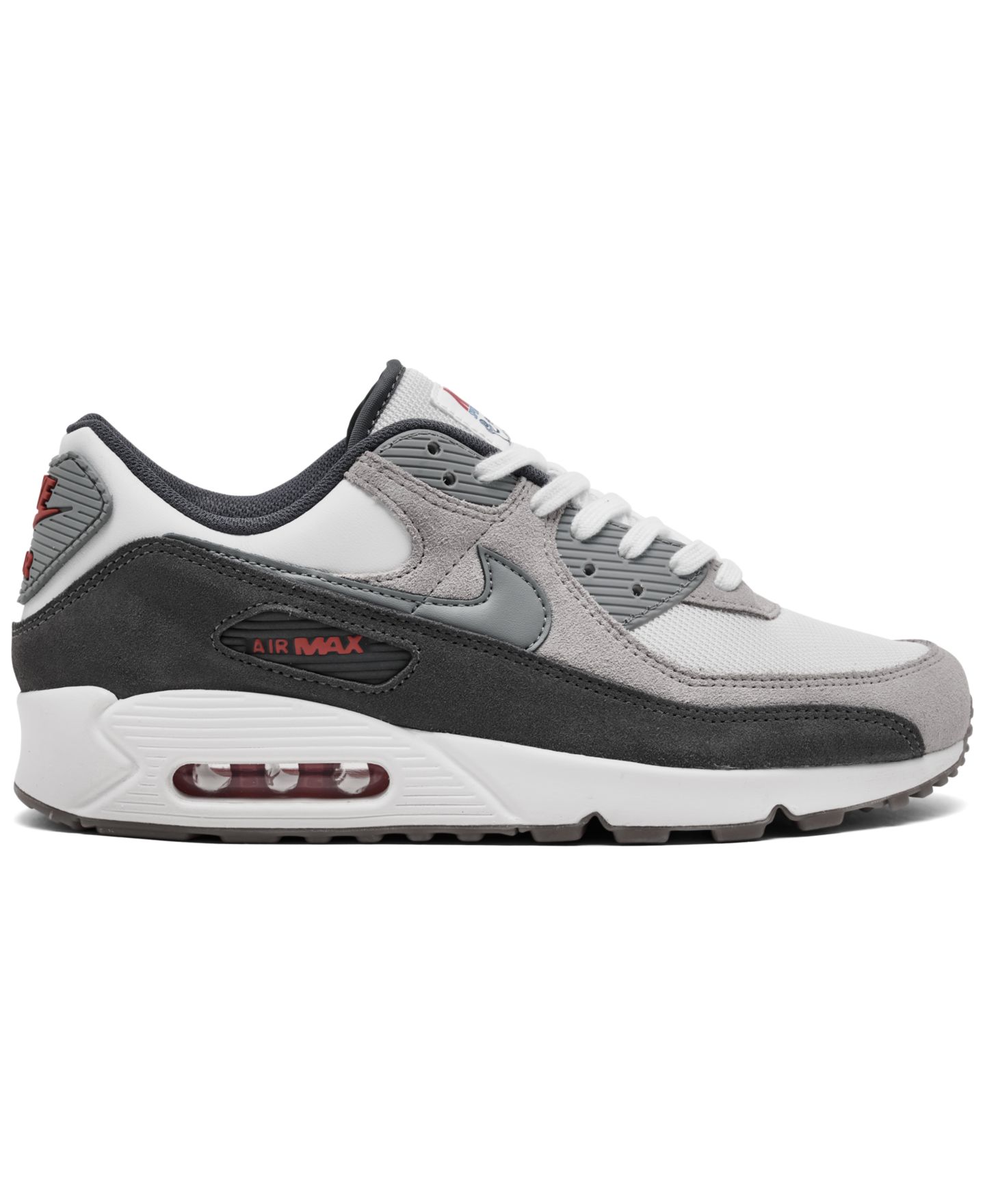 Мужские кроссовки Nike Air Max 90 Retro Visible Air Low-Top, цвет: Белый / Серый — фото 2