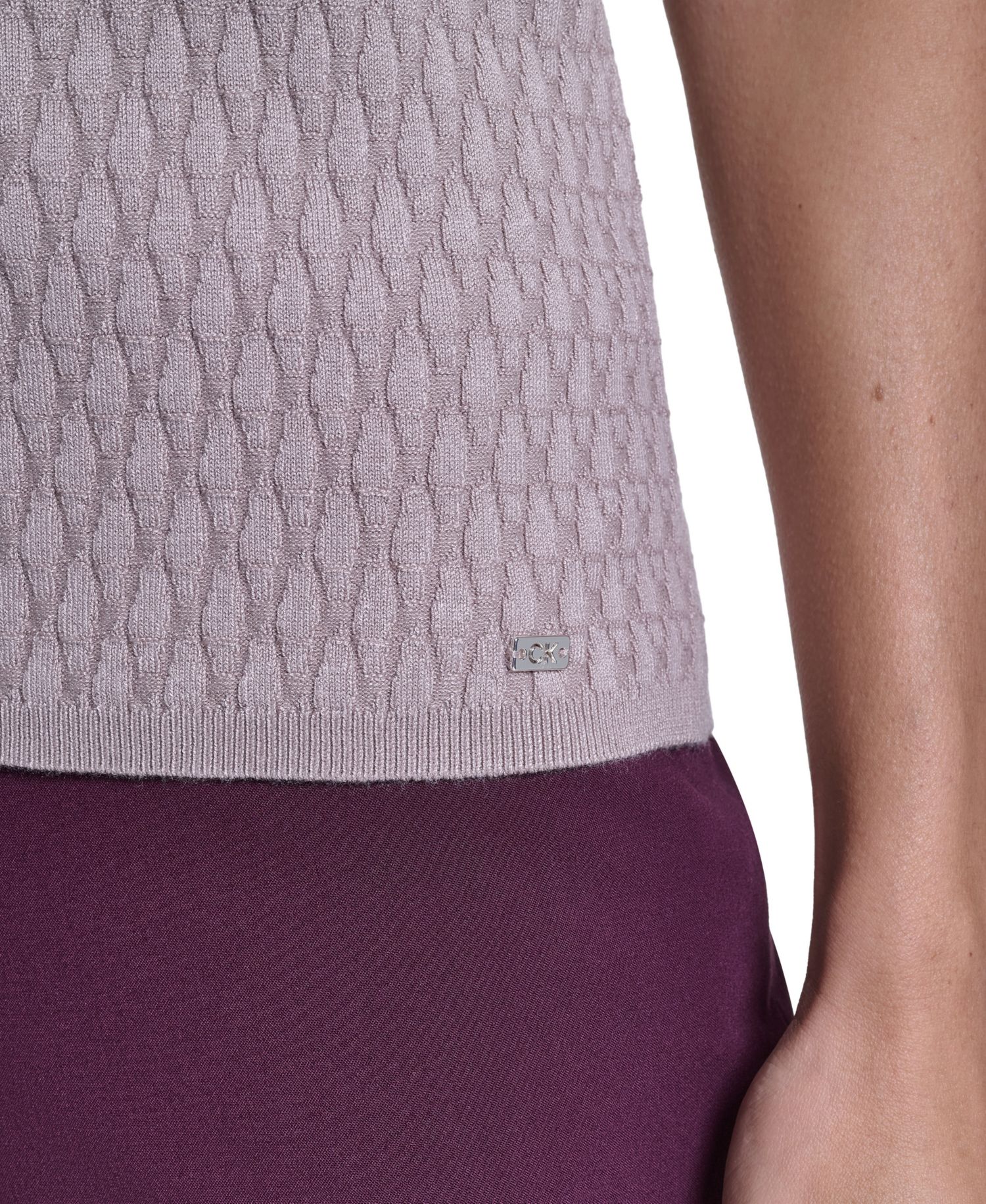 Women's Textured Lightweight Crewneck Pullover Sweater