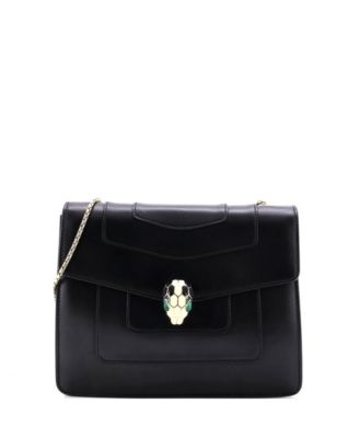 Medium Serpenti Forever Square Shoulder Bag Leather