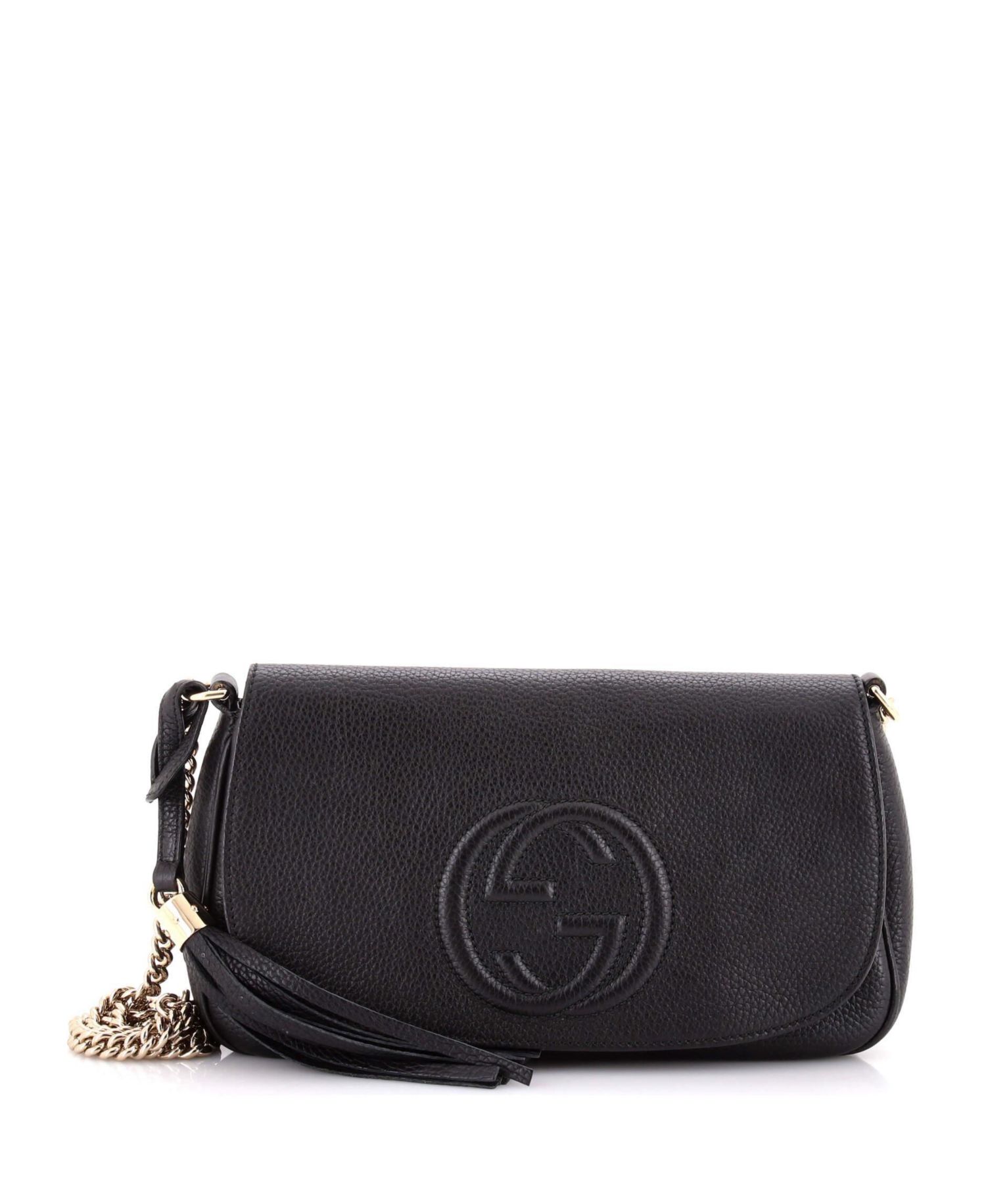 Medium Soho Chain Crossbody Bag Leather