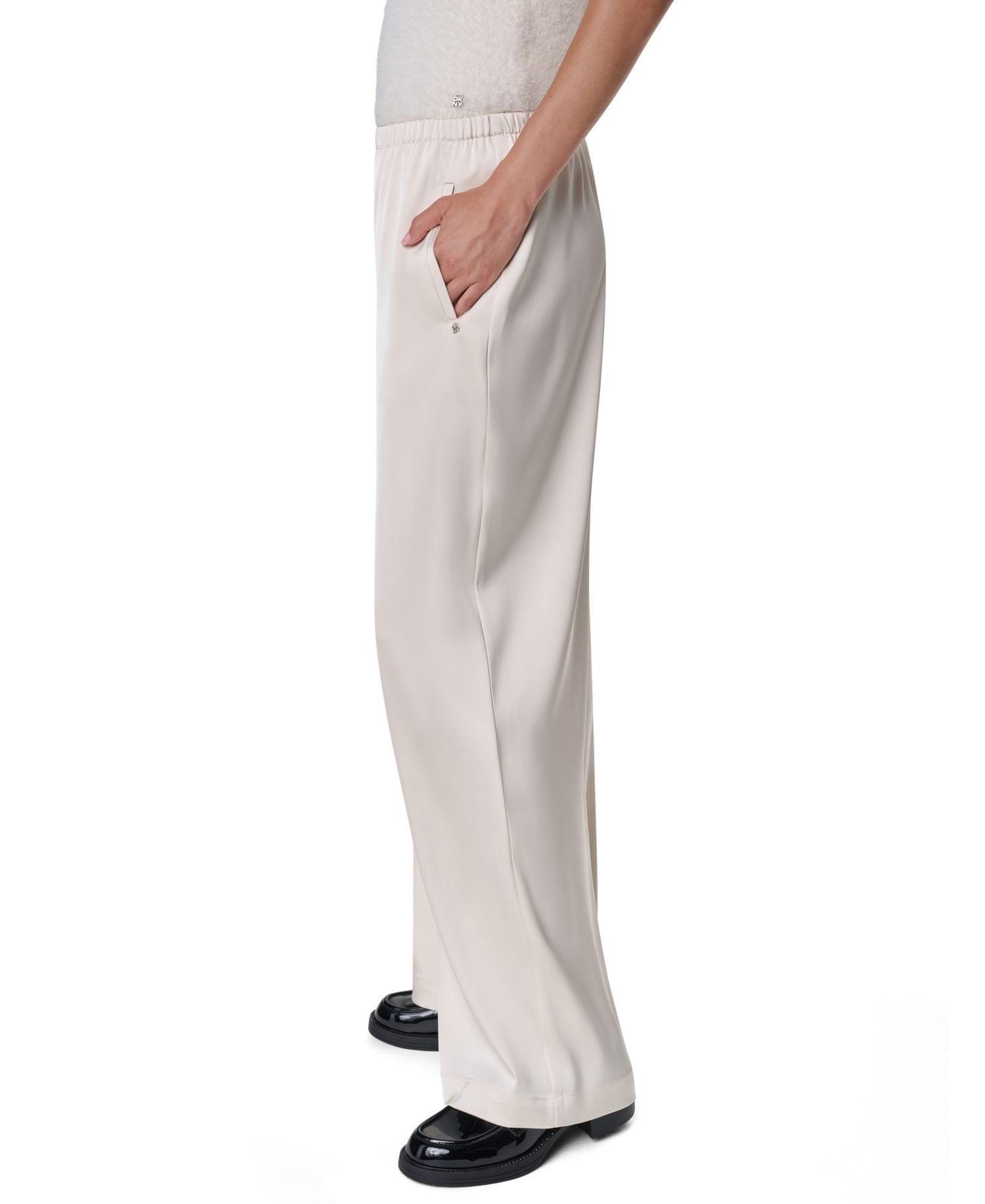 Women's Satin High-Waist Wide-Leg Pants