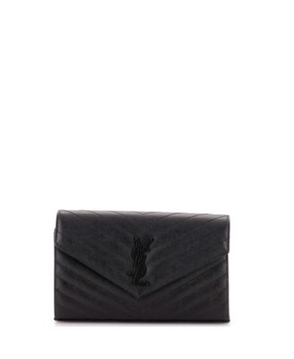 Medium Classic Monogram Wallet on Chain Matelasse Chevron Leather