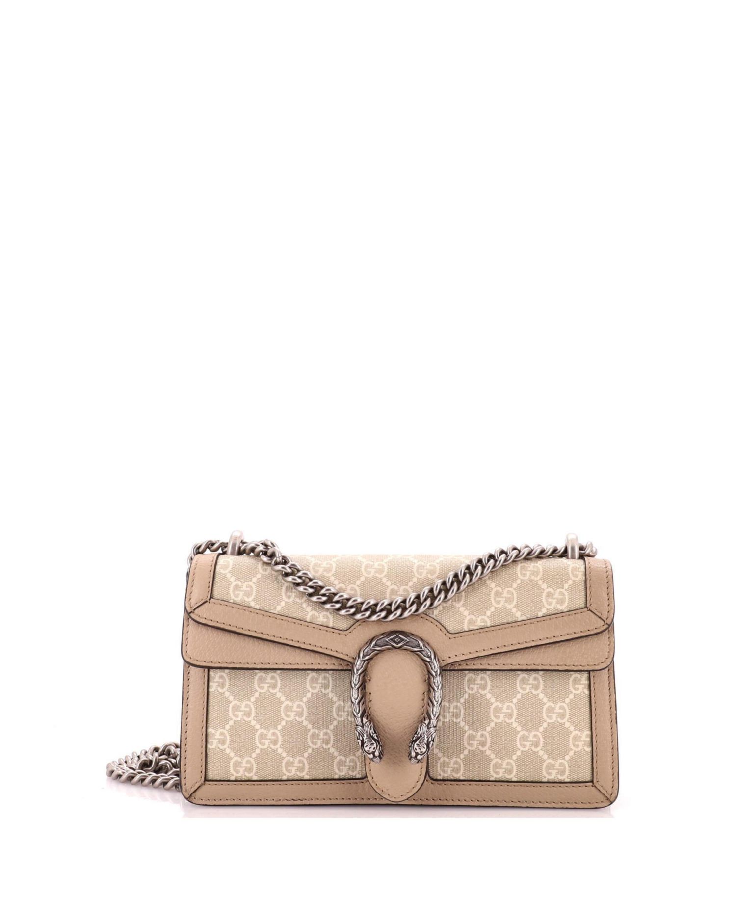 Small Dionysus Bag GG Coated Canvas with Leather