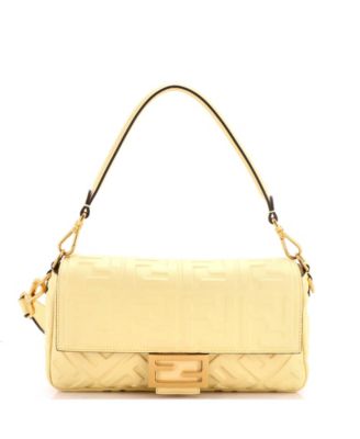 Medium Baguette NM Bag Zucca Embossed Leather