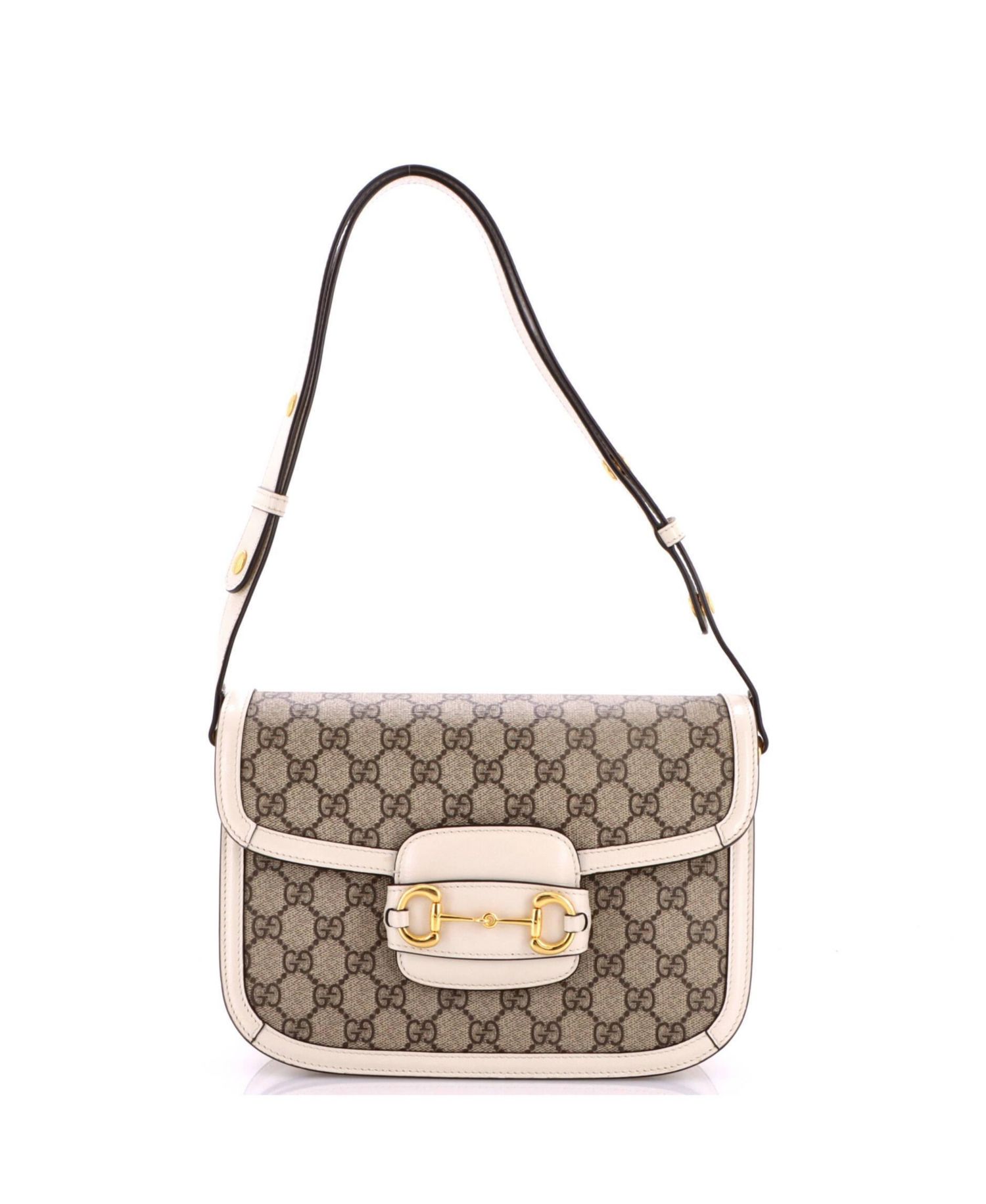 Small Horsebit 1955 Shoulder Bag GG Coated Canvas with Leather