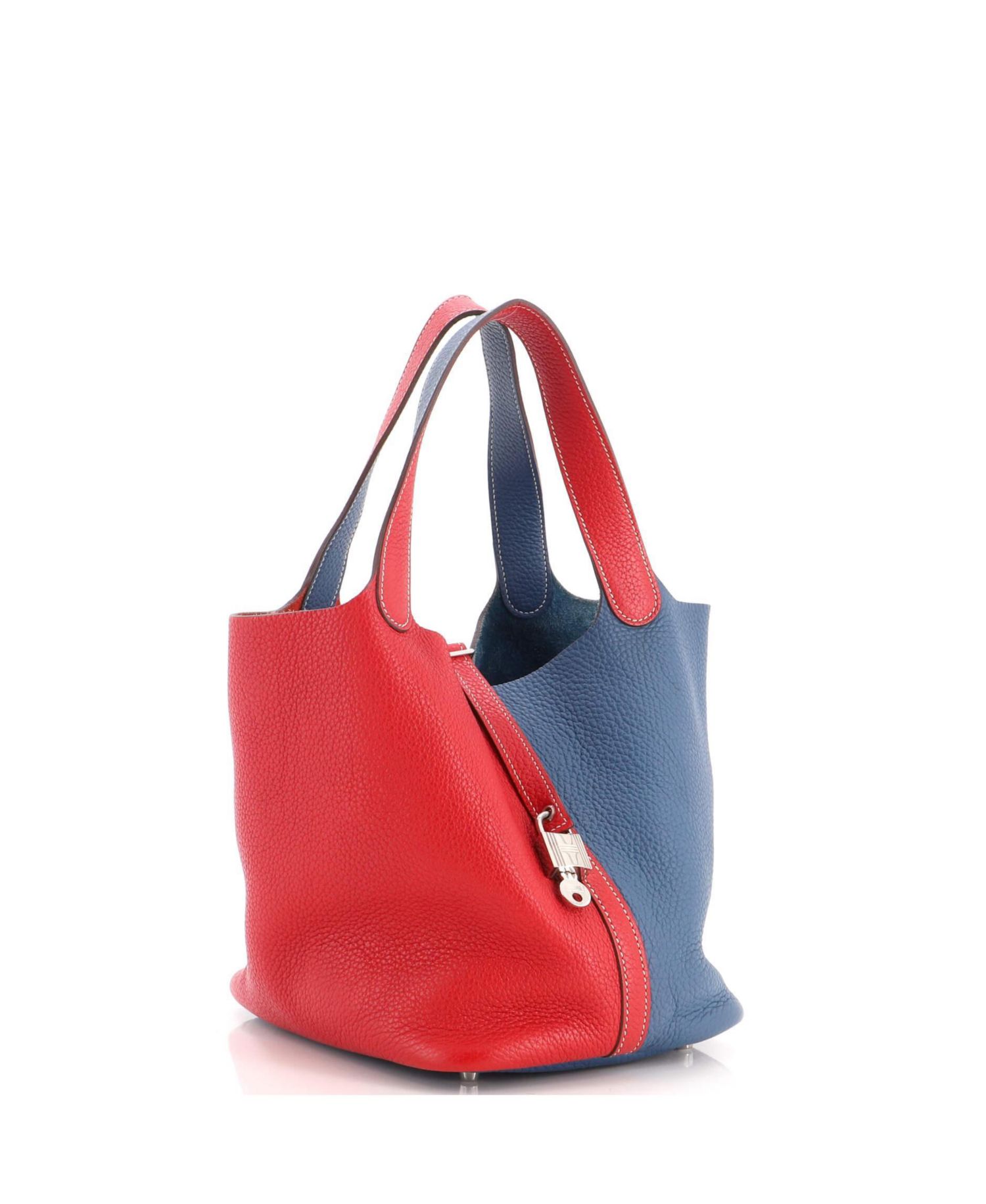 Pre-Owned Hermes MM Casaque Picotin Lock Bag Clemence