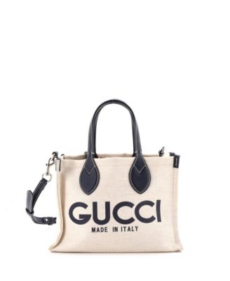 Small Logo Shopper Tote Printed Canvas