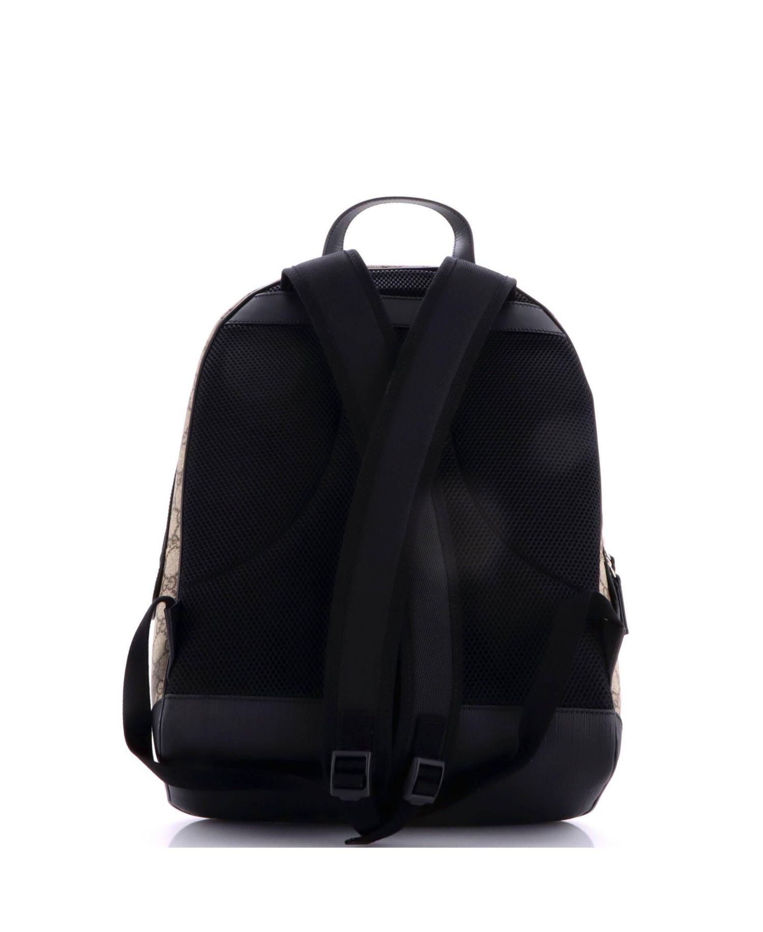 Medium Zip Pocket Backpack GG Coated Canvas
