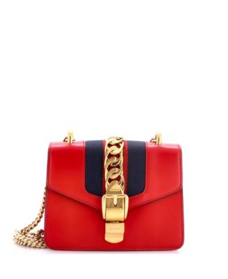 Mini Sylvie Chain Shoulder Bag Leather