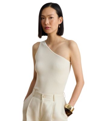 Women's Rib-Knit One-Shoulder Sweater