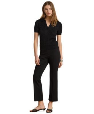 Women's Twill Flare Ankle Pants
