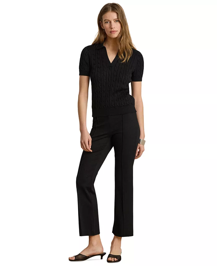 Women's Twill Flare Ankle Pants - thumbnail 2