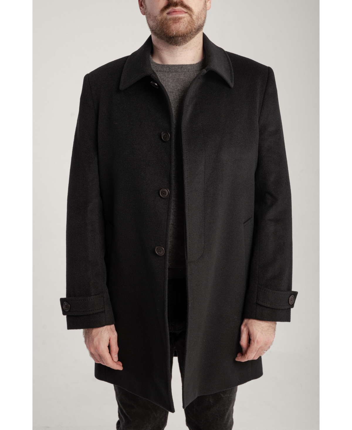 1982 Men's Cashmere Single Breasted Coat