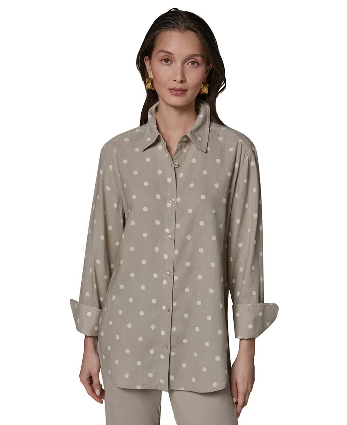 Women's Long-Sleeve Button-Front Shirt
