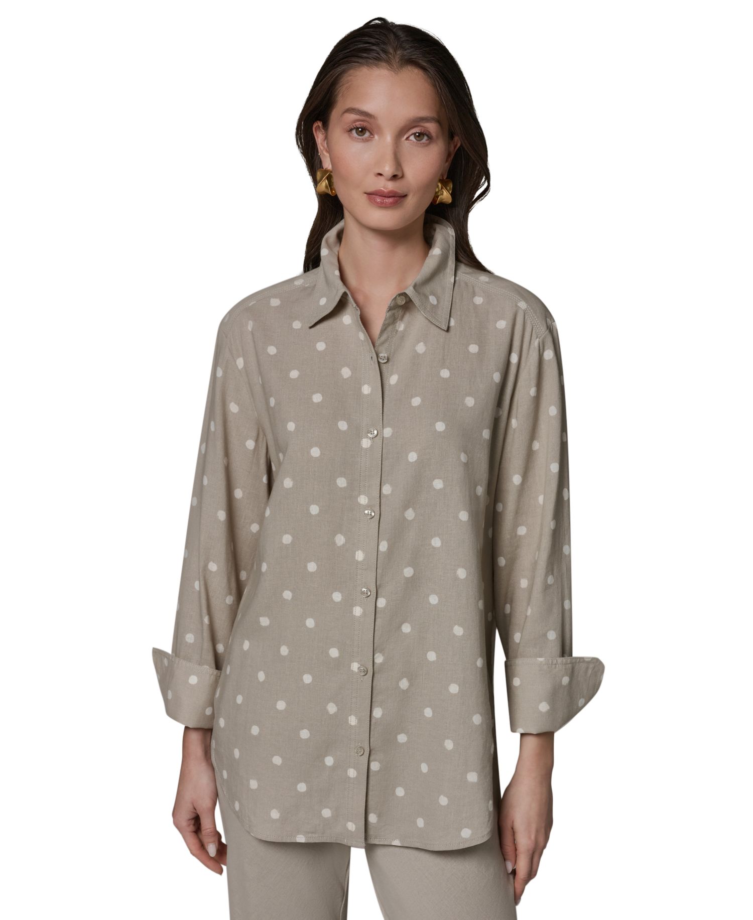 Women's Long-Sleeve Button-Front Shirt