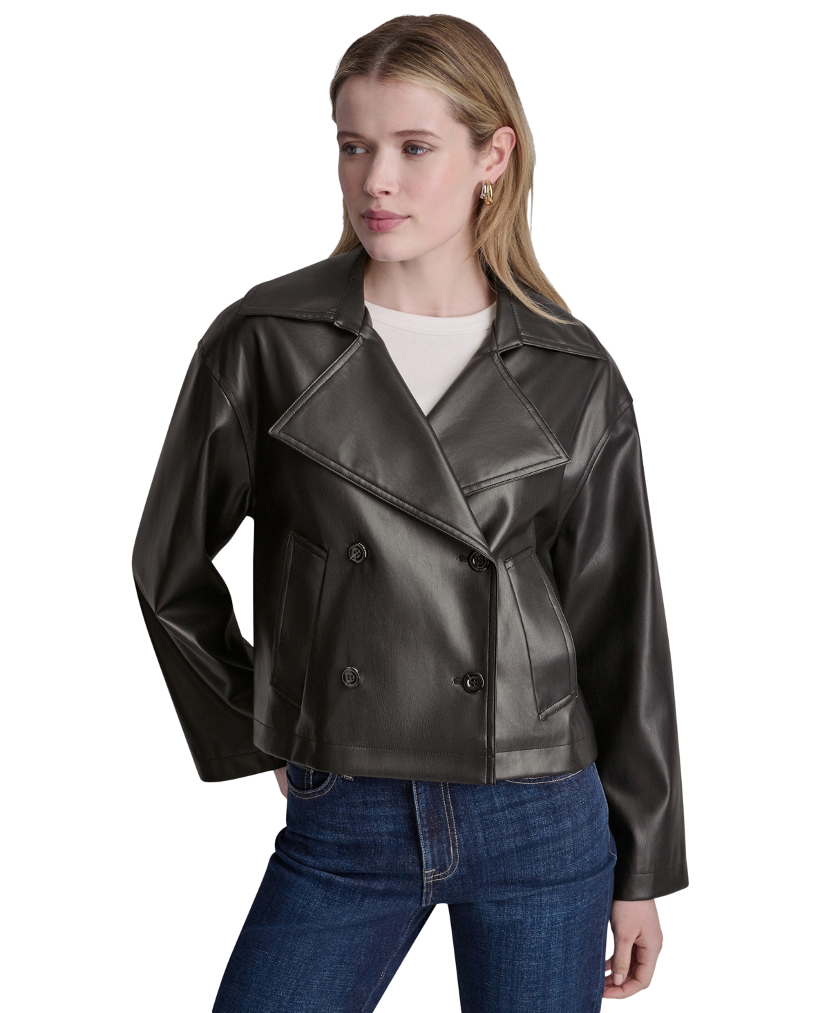 Dkny Jeans Women's Double Breasted Jacket