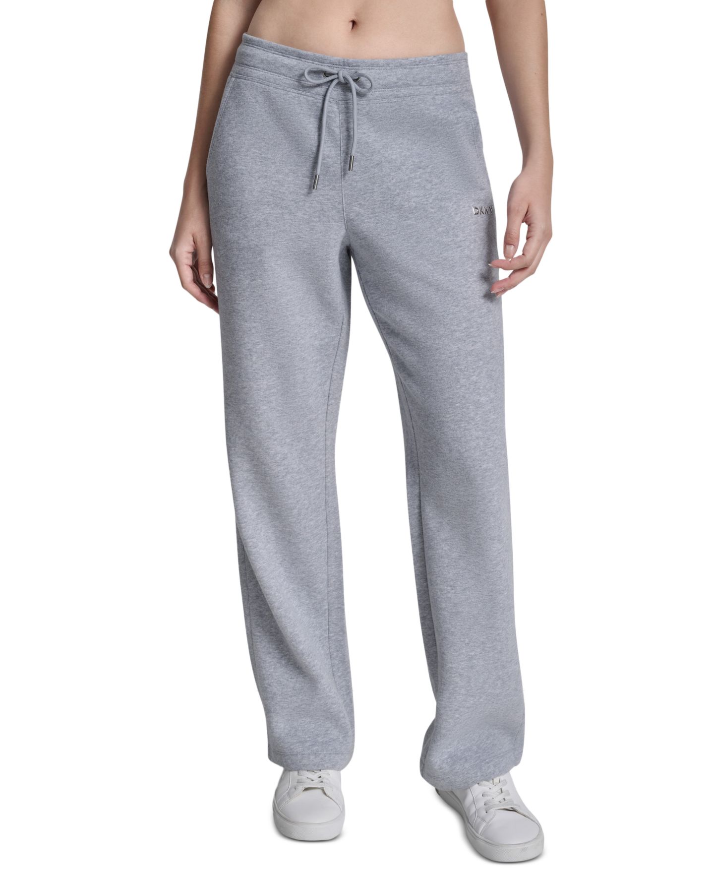 Женские брюки DKNY Metallic Bubble Open Leg Pull-On, цвет: Чёрный — фото 9