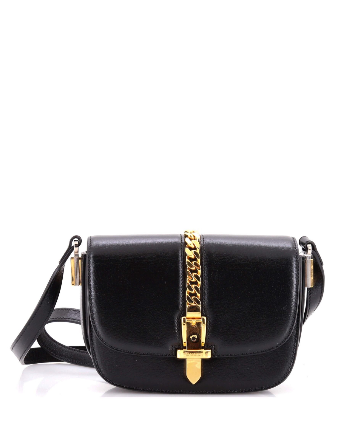 Pre-Owned Gucci Mini Sylvie 1969 Shoulder Bag Leather