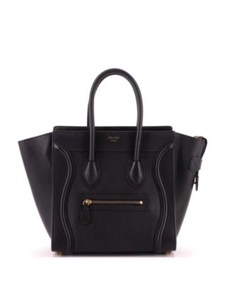 Micro Luggage Bag Smooth Leather
