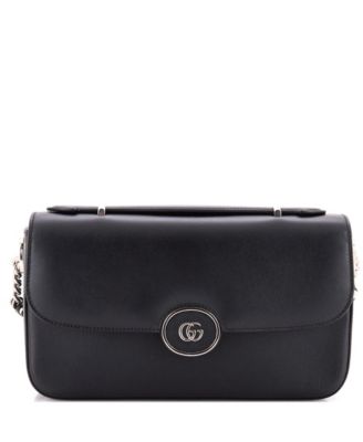 Small Petite GG Flap Shoulder Bag Leather