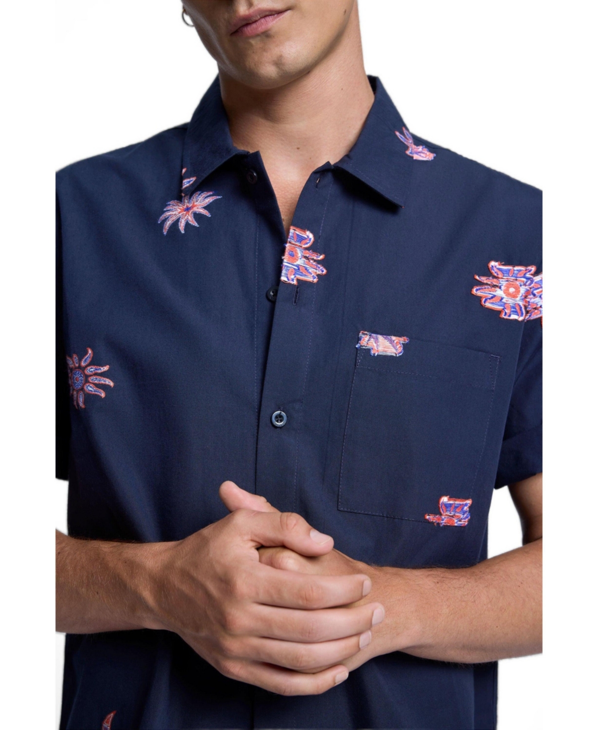 Desigual Men's Printed Jacquard Shirt
